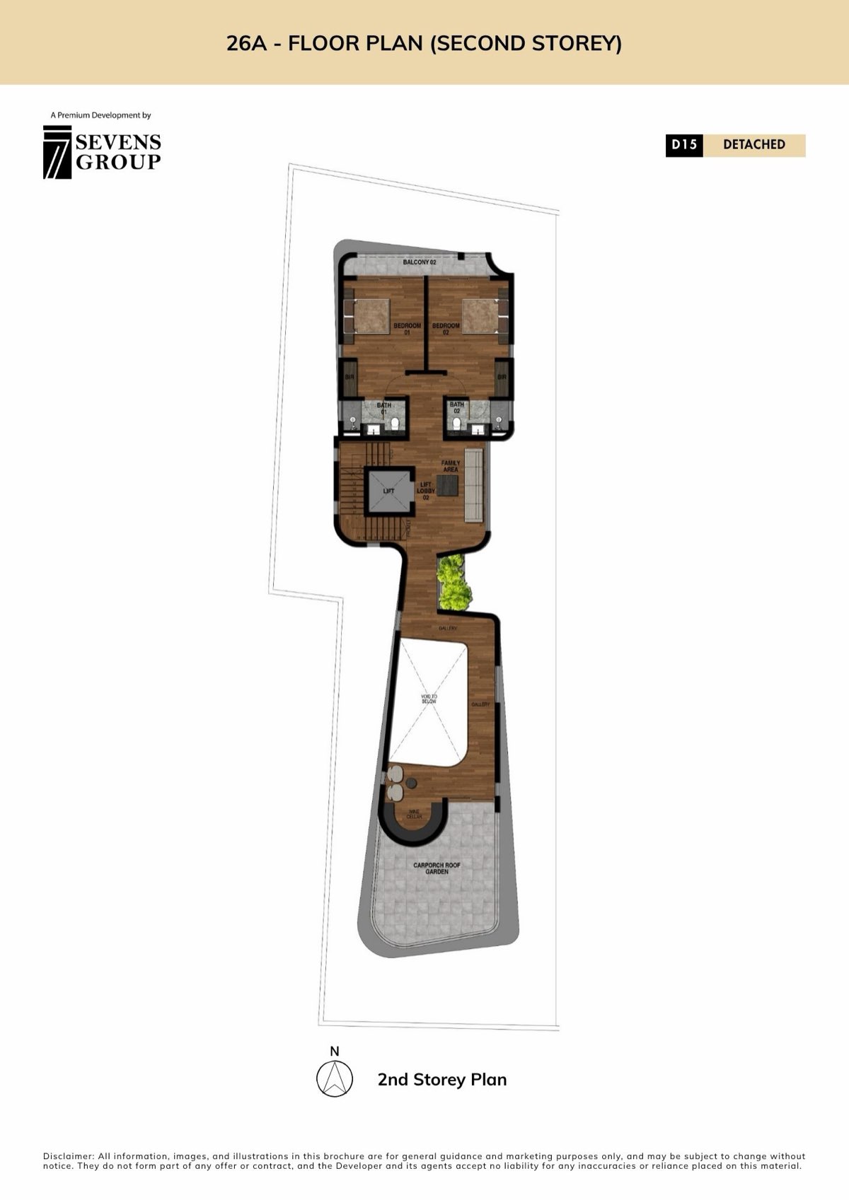 Avant-Garde · 26A & 26C Siglap Road floor plan: 26A · Second Storey