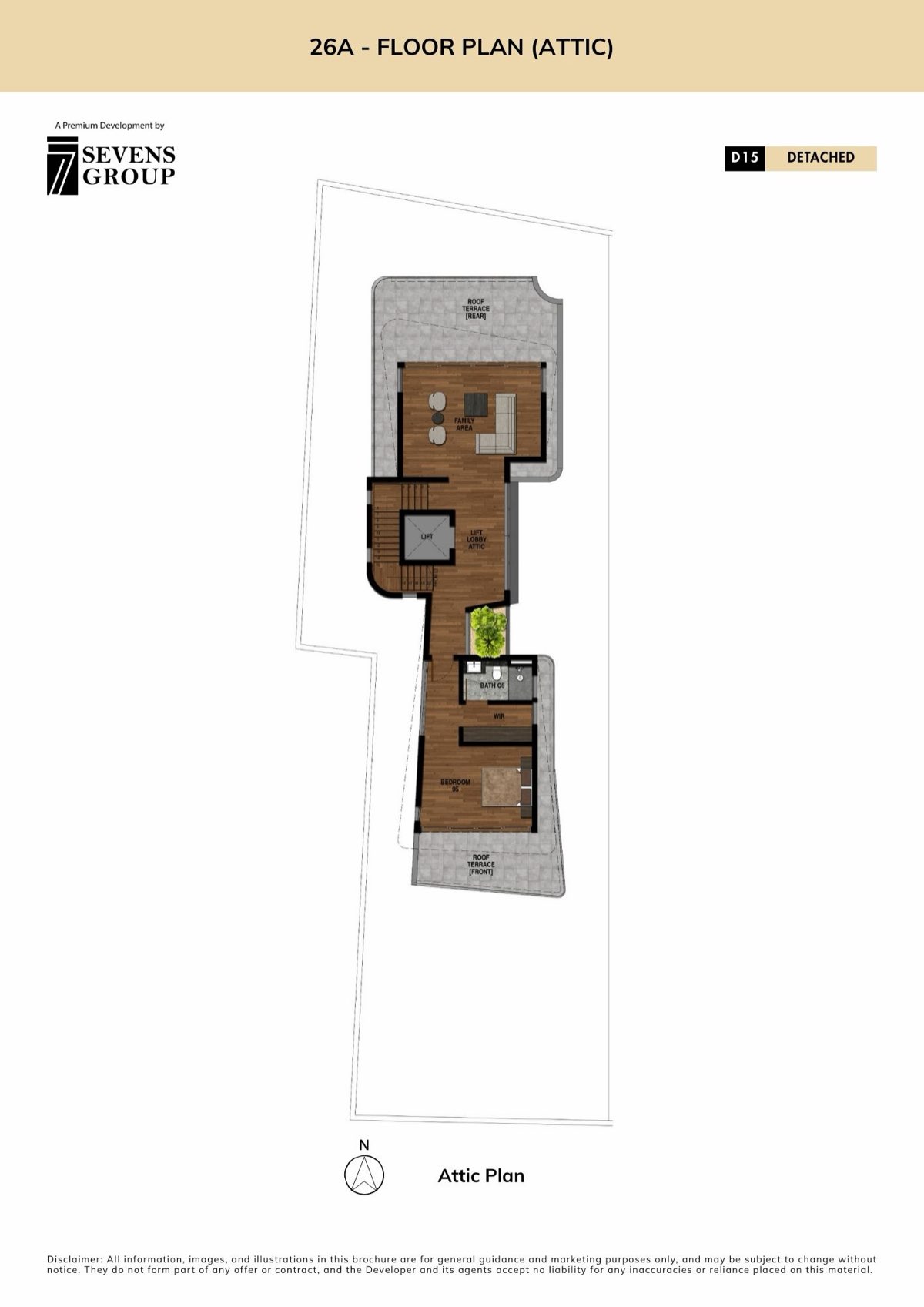 Avant-Garde · 26A & 26C Siglap Road floor plan: 26A · Attic