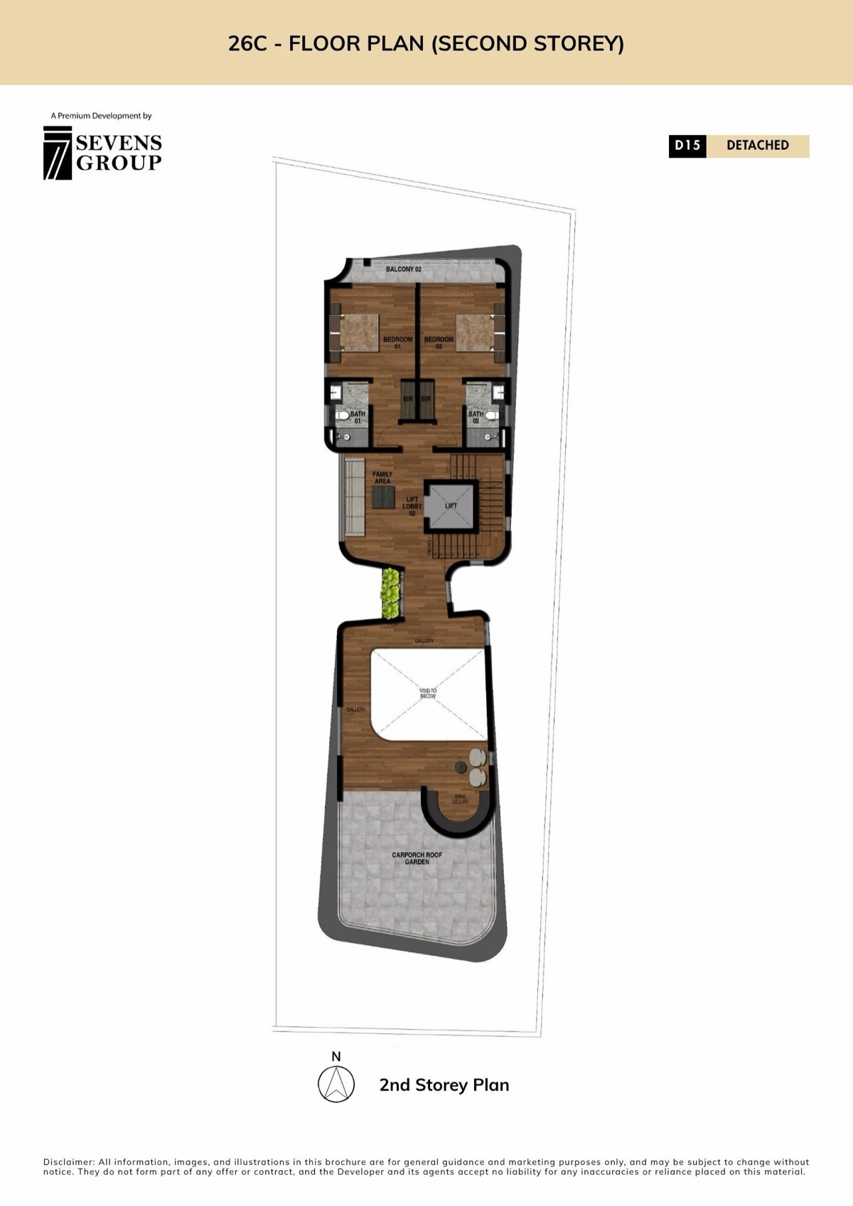 Avant-Garde · 26A & 26C Siglap Road floor plan: 26C · Second Storey