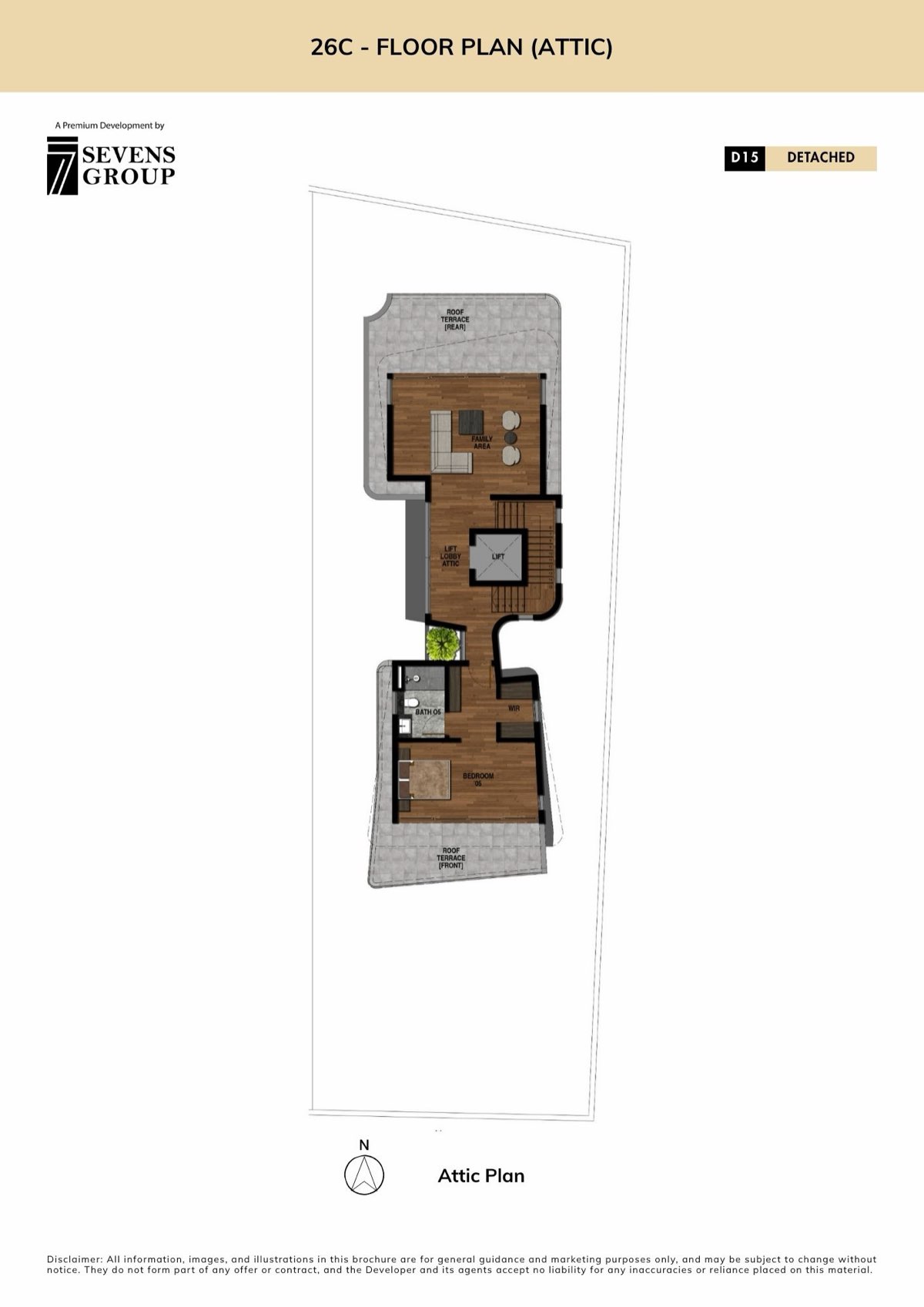 Avant-Garde · 26A & 26C Siglap Road floor plan: 26C · Attic