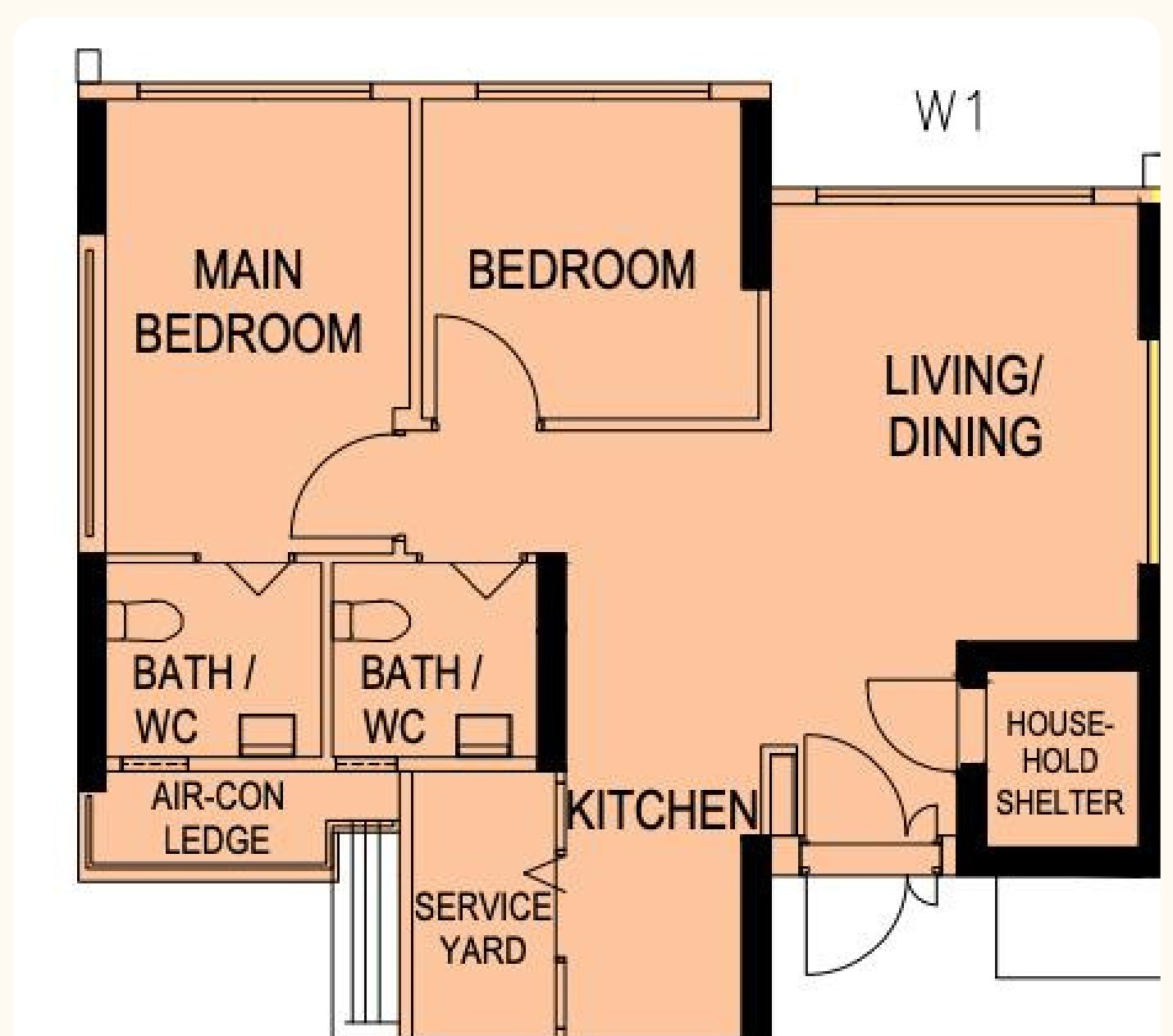 Floorplan of 109C Canberra Walk
