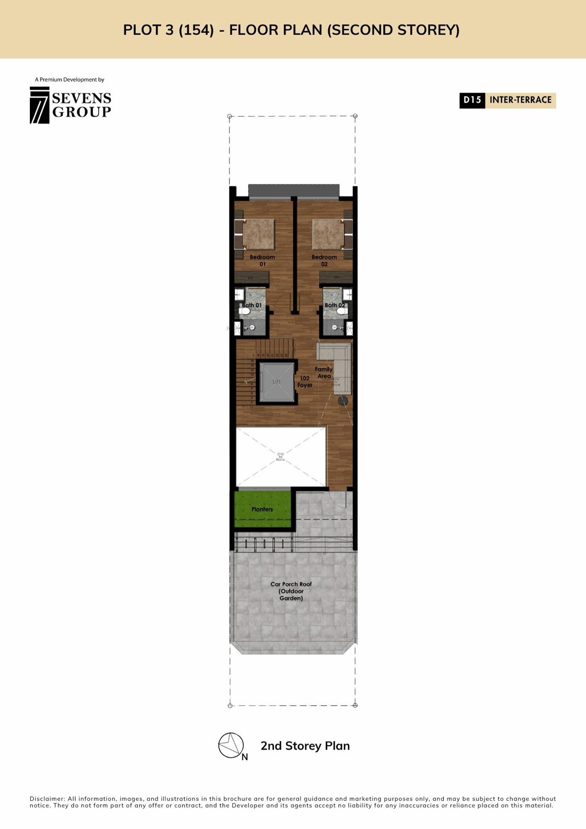 Chevron · 150, 152 & 154 Onan Road floor plan: 154 Onan Road · Second Storey