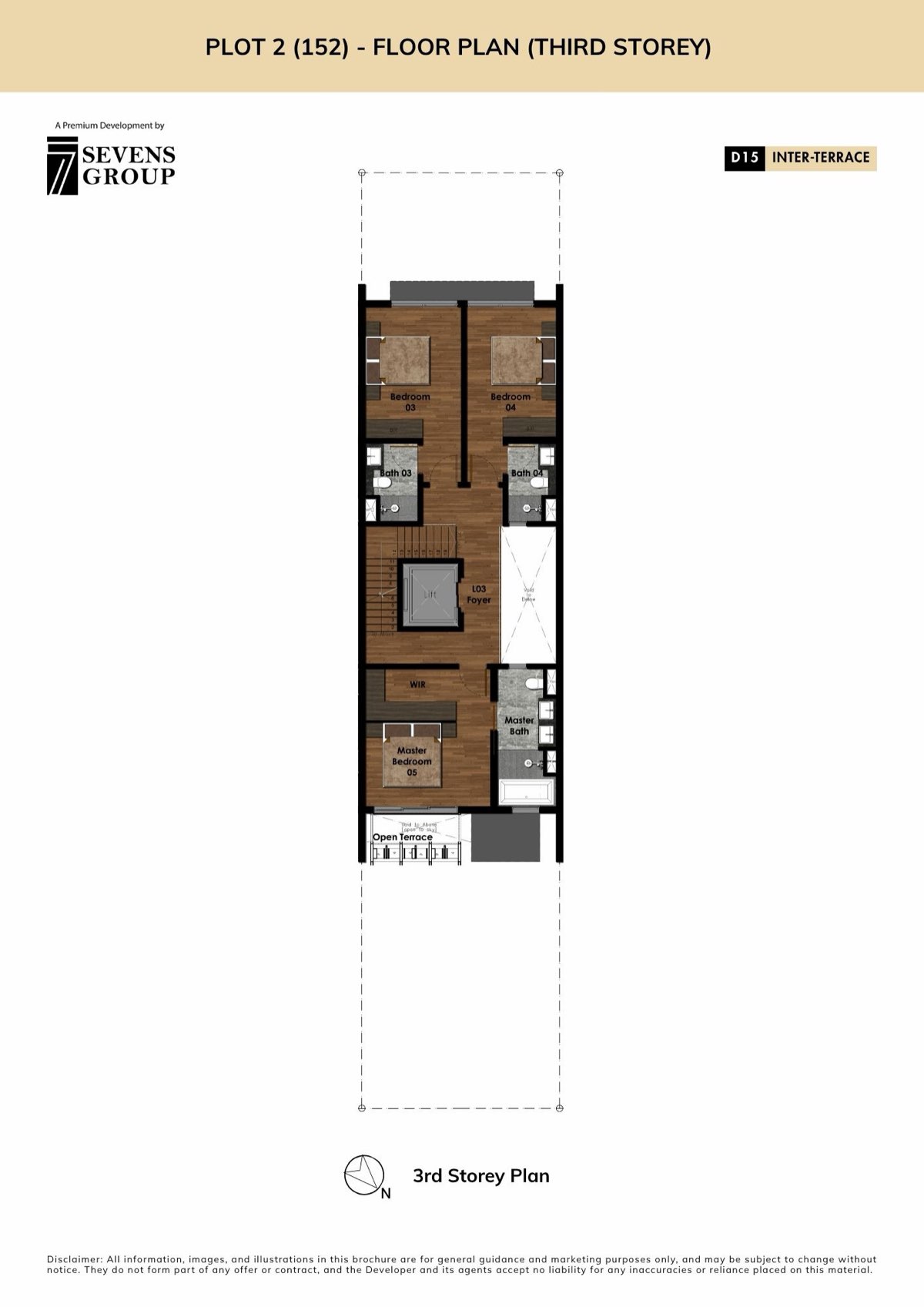 Chevron · 150, 152 & 154 Onan Road floor plan: 152 Onan Road · Third Storey
