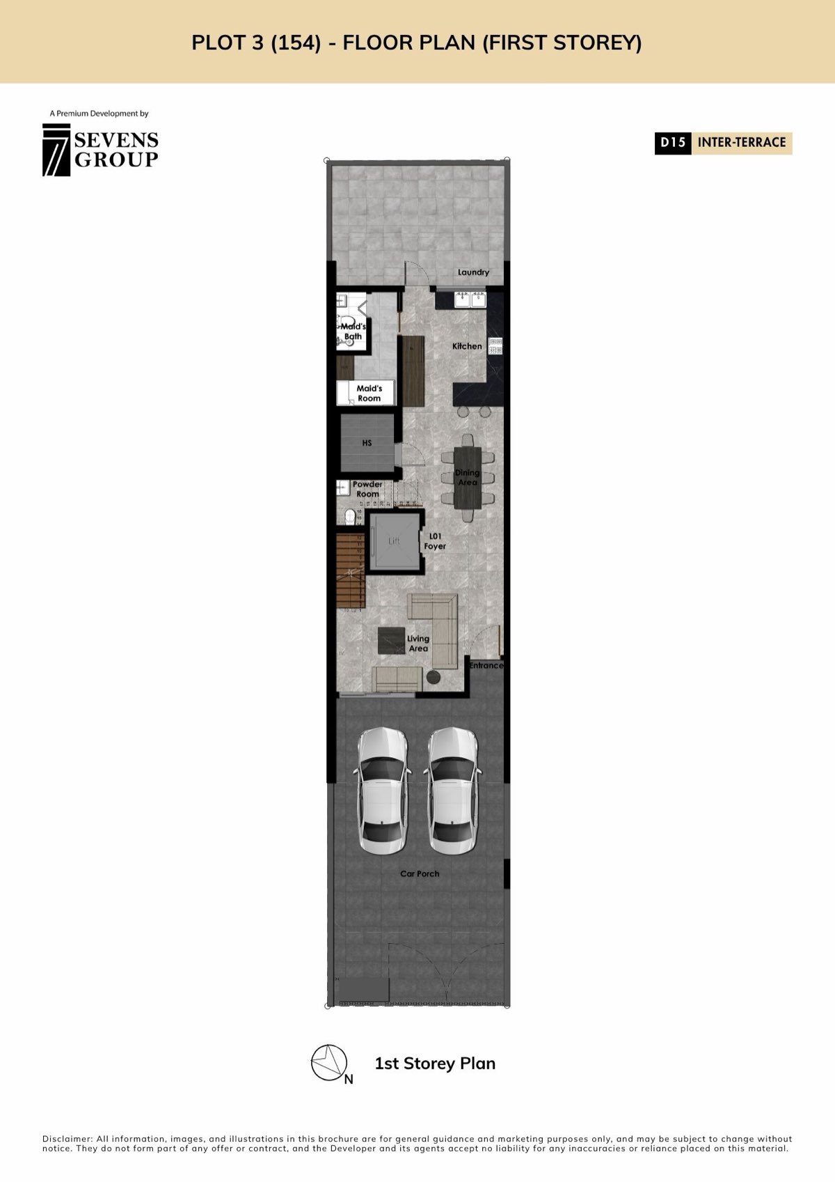 Chevron · 150, 152 & 154 Onan Road floor plan: 154 Onan Road · First Storey