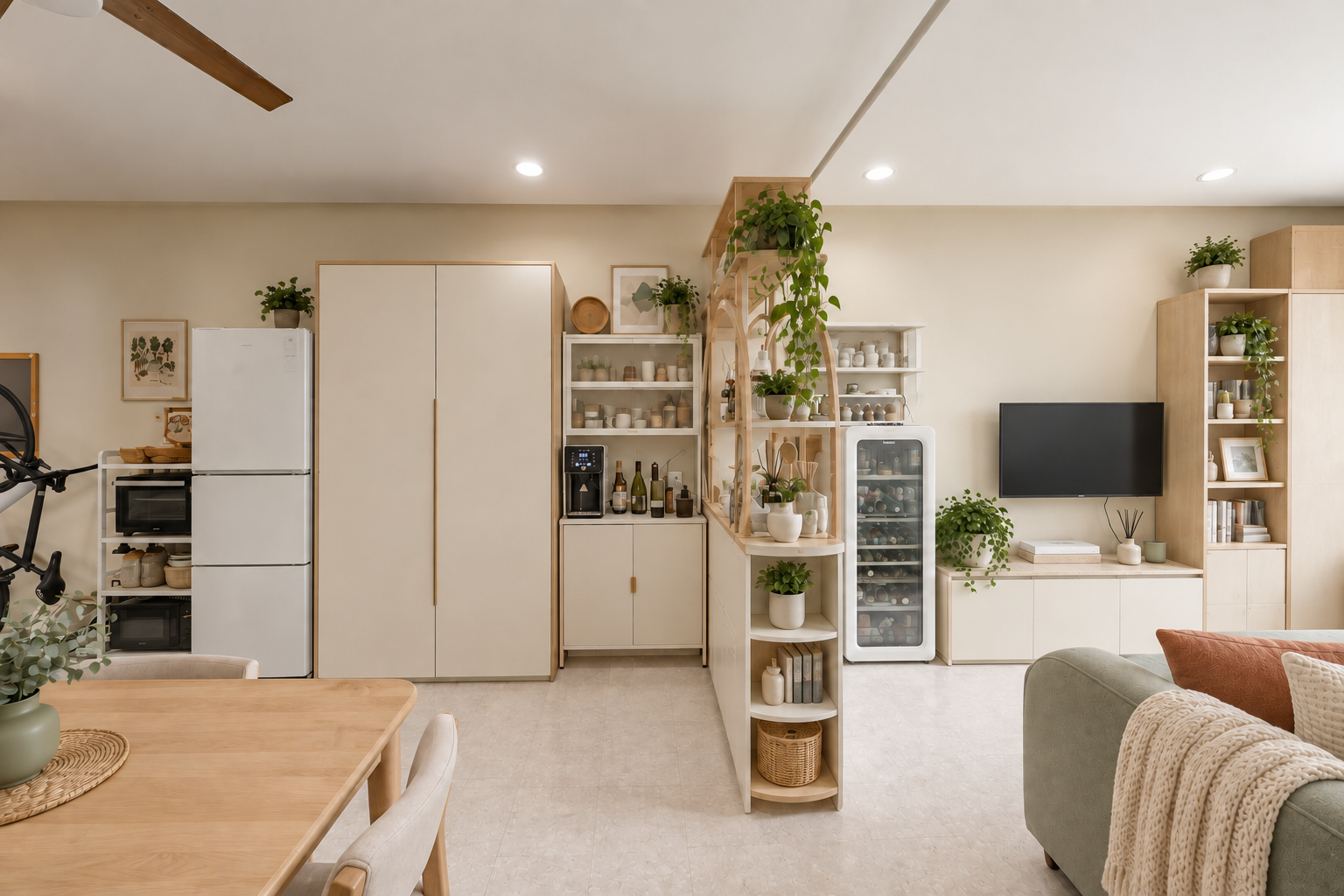 Soft contemporary interior-design illustration 6