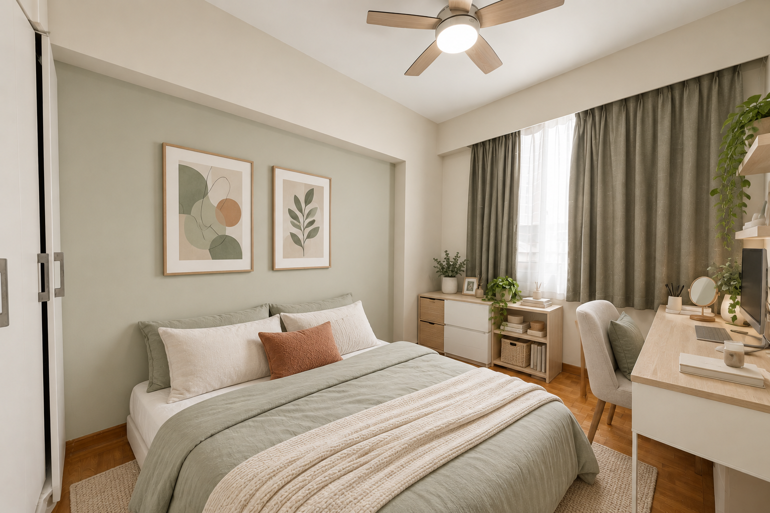 Soft contemporary interior-design illustration 7