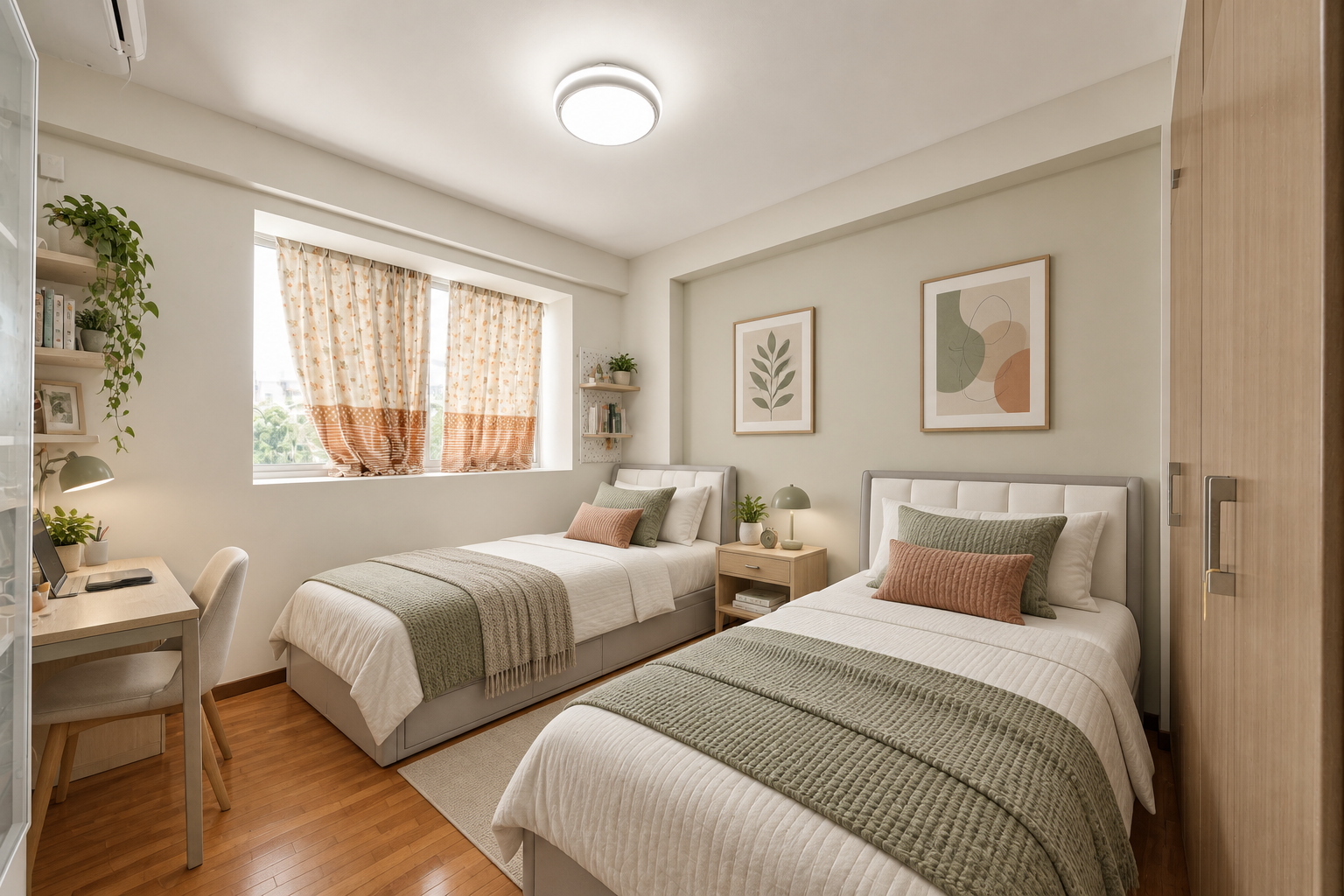 Soft contemporary interior-design illustration 8